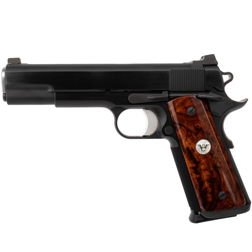 WILSON COMBAT CQB ELITE (.45 ACP) BLUED FRAME AND SLIDE WITH POLISHED SIDES AND DESERT IRONWOOD GRIPS 1 A12 result 1