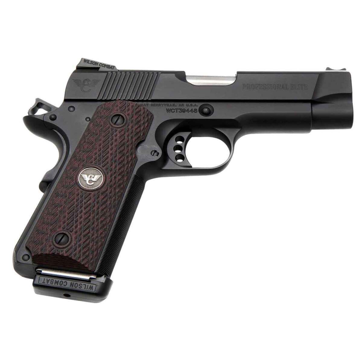 Wilson Combat 1911 Professional Elite 45 Auto (ACP) 4in Black Pistol - 8+1 Rounds 1 A13 result