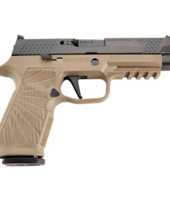 Wilson Combat P320 9mm Luger 4.7in Tan/Black DLC Stainless Steel Pistol - 17+1 Rounds
