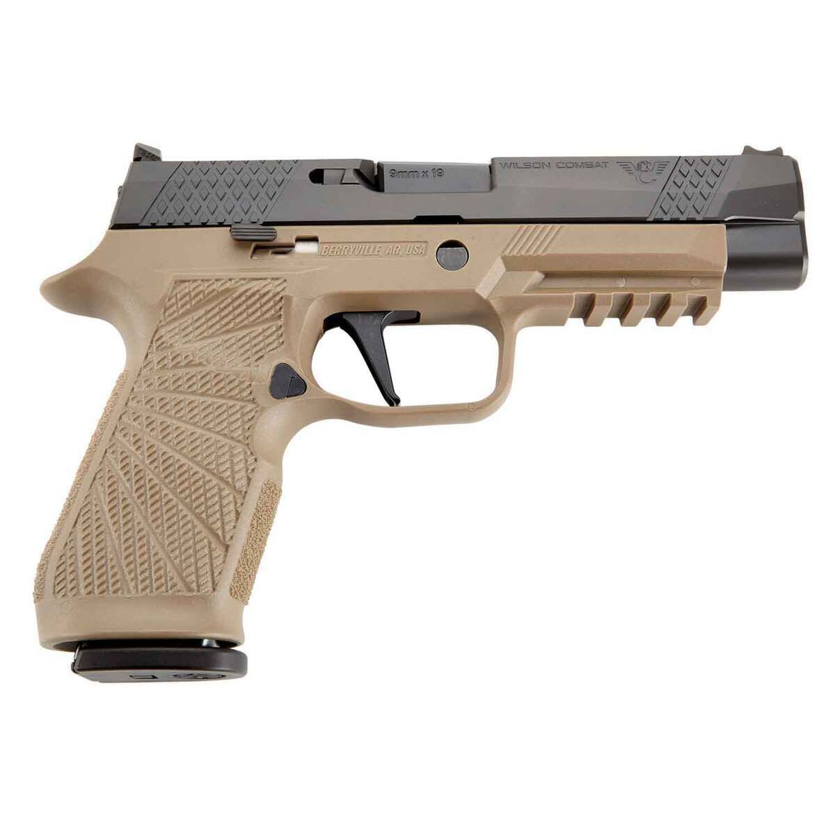 Wilson Combat P320 9mm Luger 4.7in Tan/Black DLC Stainless Steel Pistol - 17+1 Rounds 1 A22 result