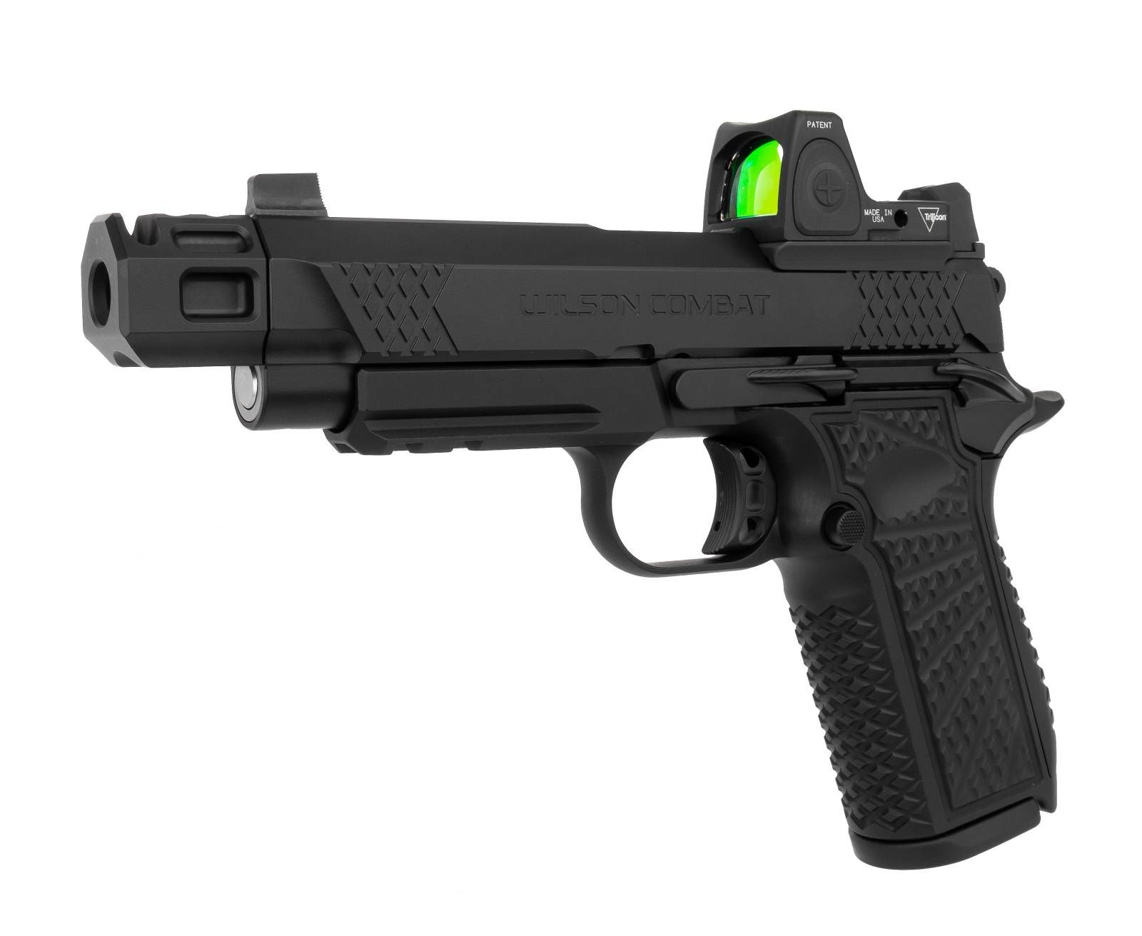 WILSON COMBAT SFX9 4.0" BARREL BLACK LIGHT RAIL FRAME BLACK SLIDE RMR (3.25 MOA) AMBI AND COMPENSATED BARREL 1 A30 result 1