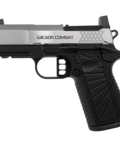 WILSON COMBAT SFX9 3.25" BARREL 15-ROUND VARIANT LIGHT RAIL FRAME WITH STAINLESS SLIDE/BLACK FRAME EXTREME DE-HORN MELT AND OPTICS READY