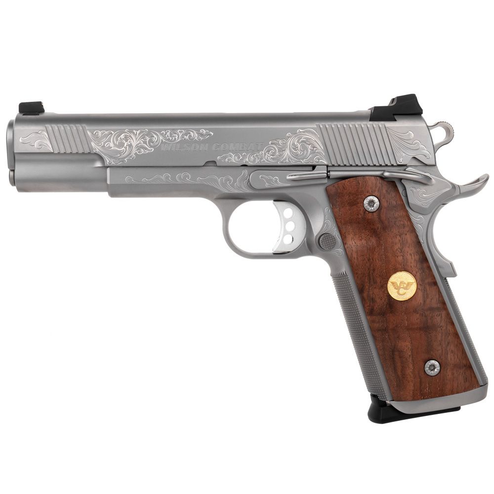WILSON COMBAT 1911 CQB ELITE (.45 ACP) MATTE BEAD STAINLESS FINISH WITH GRADE 3 ENGRAVING 1 A3 result 1
