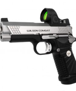 WILSON COMBAT EDC X9 (9MM) STAINLESS SLIDE NON-LIGHT RAIL FRAME WITH AMBI SAFETY MAGWELL EXTENSION AND TRIJICON SRO (5.0 MOA)